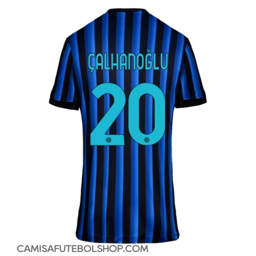Camisa de time de futebol Inter Milan Hakan Calhanoglu #20 Replicas 1º Equipamento Feminina 2025-26 Manga Curta